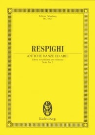 Respighi: Antiche Danze ed Arie (Study Score) published by Eulenburg